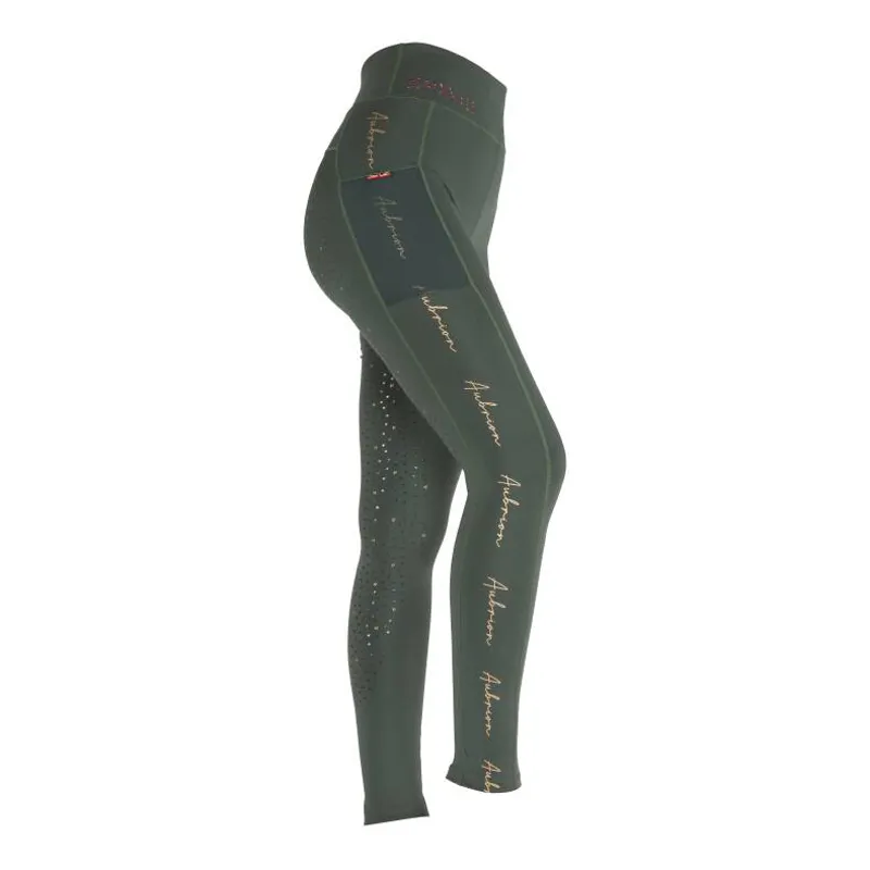 Aubrion Team Riding Tights - Khaki 